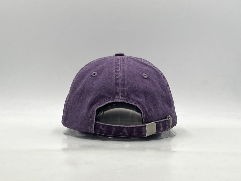 Washed Check Cap - Paars