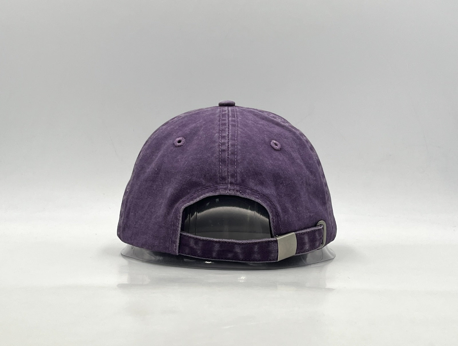 Washed Check Cap - Paars